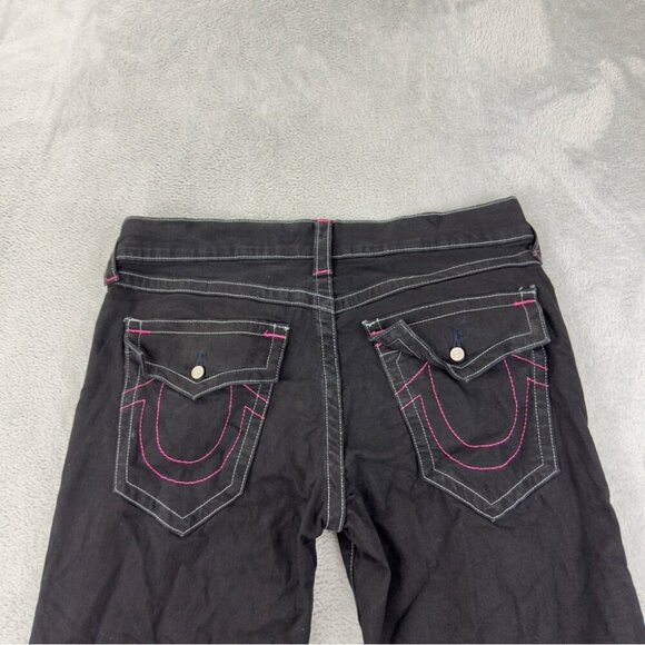 True Religion NWOT Ricky Flap SN 105712 Men's Size 35x33 Thick Pink Stitching - Picture 4 of 11